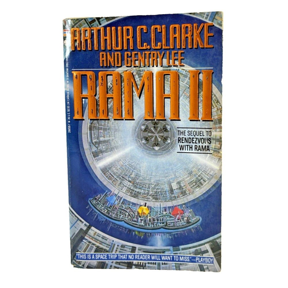 Rama II Arthur C Clarke Gentry Lee Vintage 1990 Bantam First Paperback Edition